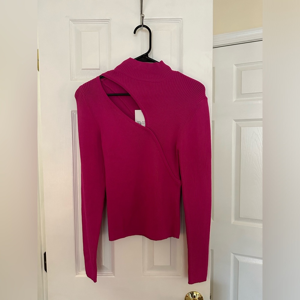 Hot Pink Turtle Neck